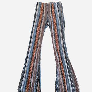 Sky And Sparrow Women's Medium Boho Flared Funky Pants